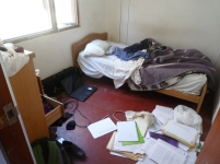 Mein durch Unterrichtsvorbereitung verwüstetes Zimmer
